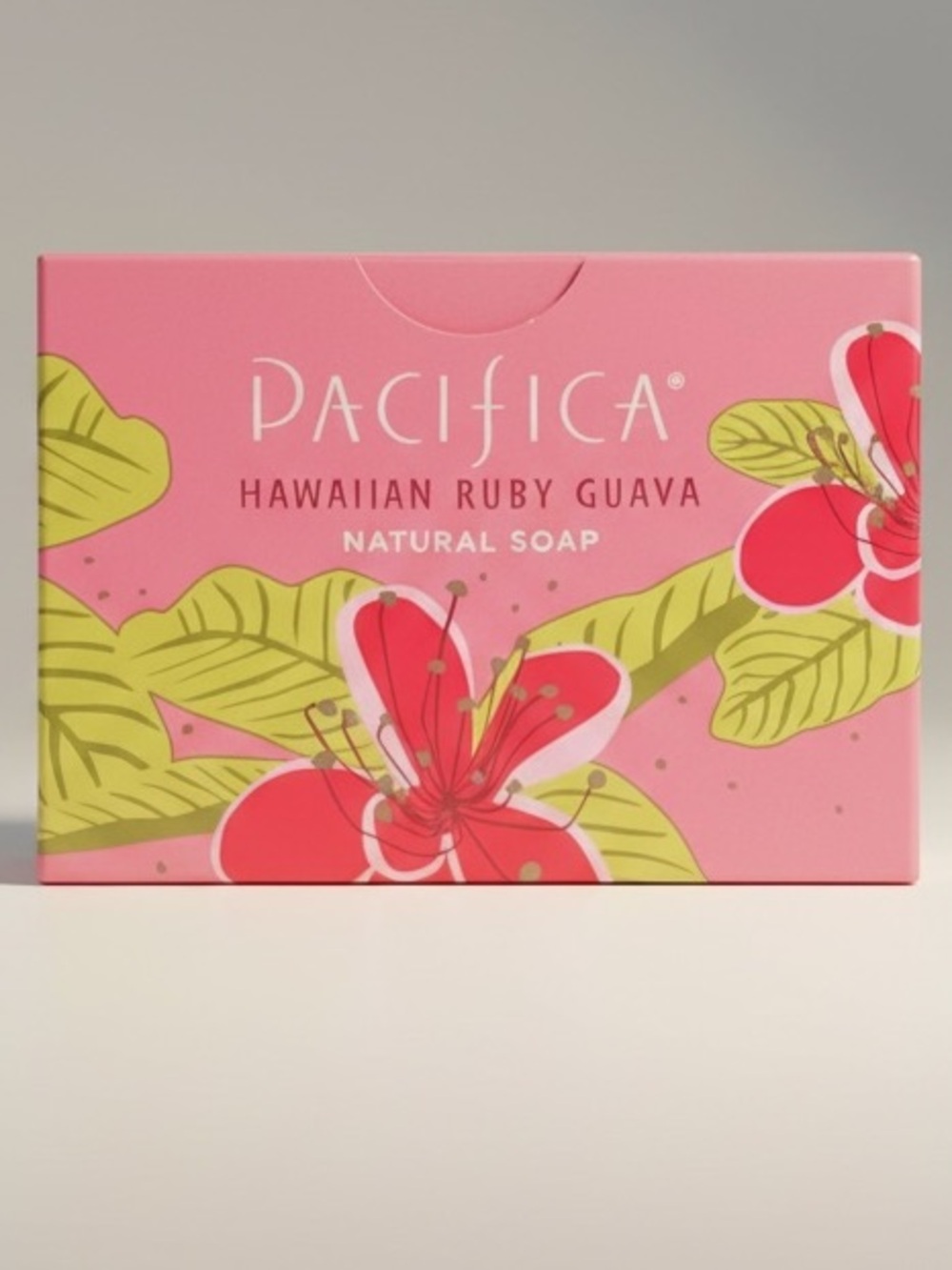 Pacifica Hawaiian Ruby Guava Natural Soap — Pink & Green Floral